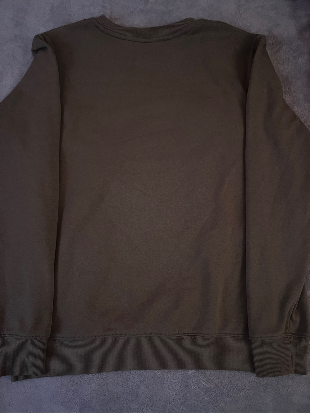 New Balance Men's Brown Crewneck Sweatshirt with Small Logo - Picture 2 of 3